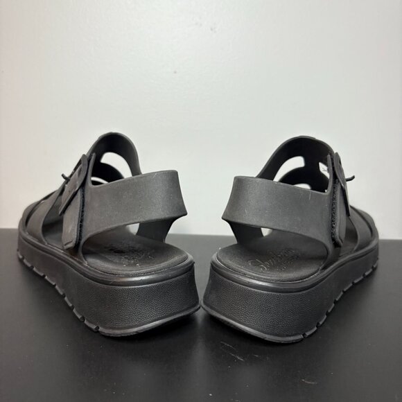 Vintage Skechers 90’s Y2K Black Chunky Sporty Platform Sandals Size 9 - Picture 4 of 8